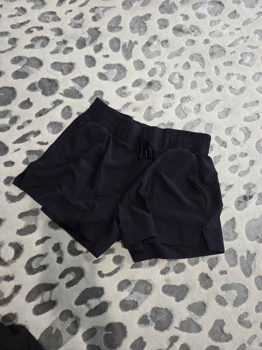 all in motion Black Athletic Workout Shorts with Drawstring Waist